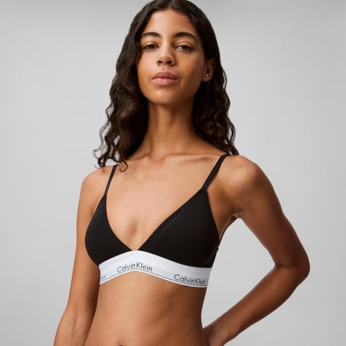 Calvin Klein Modern Cotton Lightly Lined Triangle Bralette Black - image 4