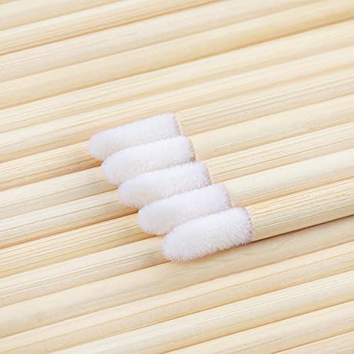 GCQQ 50PCS Bamboo Lip Brushes, Disposable Lip Wand Brushes, Lip Gloss Applicators, Lipstick Gloss Wands Applicator Perfect Makeup Tool Kits
