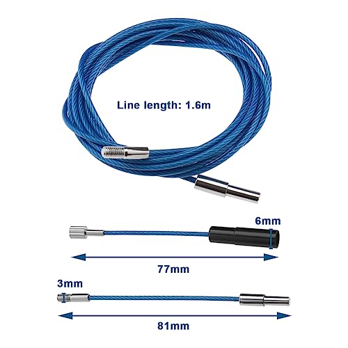 The Lord of the Tools 1 Set Bicycle Internal Cable Routing Tool Rubber-Coated Guide Rope Internal Routing Kit Accessories for Road Bike BMX Bike Folding Bike