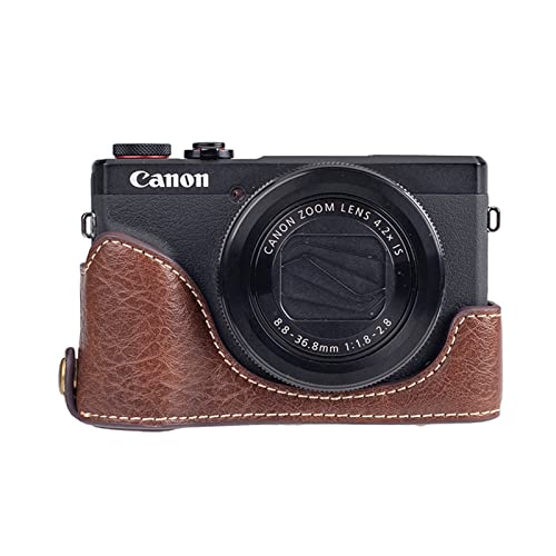 Funda de Cuero PU para Canon G7X G7X II III - Fernando Cortés Funda de Cuero PU para Canon G7X G7X II III - Fernando Cortés