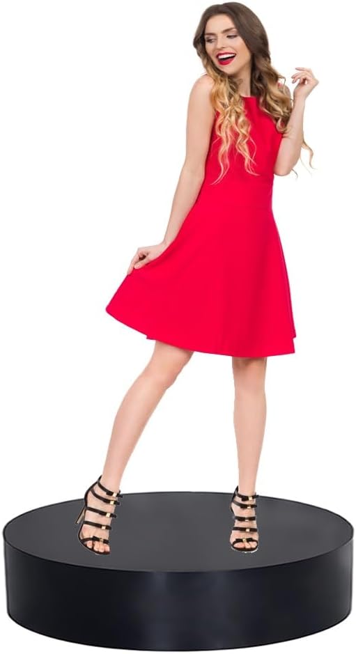 Round Mannequin Display Stand 30x60cm - Elegant Pedestal for Bridal Shops, Clothing Stores & Event Decor, Stylish Base for Home & Retail Showcase