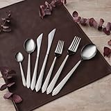 KARACA Rebellion 84-Piece Dinnerware Set, Checkout Box, Silver – Modern Elegant Tableware for Entertaining & Special Occasions