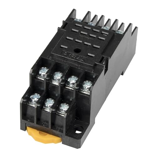 Base de relais PYF14A 14 broches support de fixation pour rail DIN rail symétrique électrique