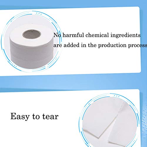 Hstore Paper Towels,10 Roll Soft Skin-Friendly Household Kitchen Toilet Paper Tissue 3Ply Paper Towels White