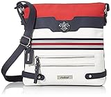 Modische Rieker Tasche Rieker Damen H1346-15 Handtasche, Mehrfarbig (Pazifik/Bianco/Rosso), 280x60x280 cm (B x H x T)