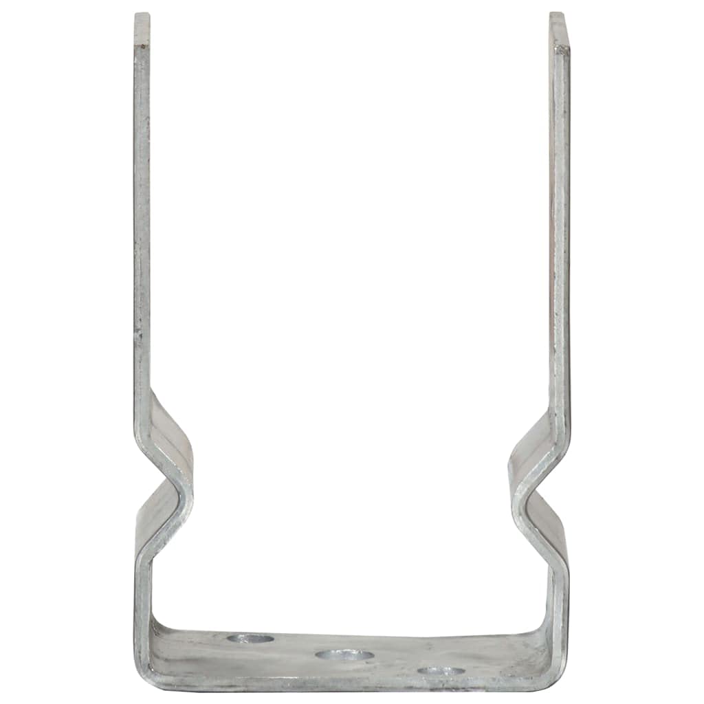Homgoday Kotwy ogrodzeniowe 6 szt. Stal ocynkowana Posrebrzana 9x6x15 cm Ziemia Grot Włócznia Kołki do ziemi Ogród Taras Patio Park Na Zewnątrz Stal ocynkowana