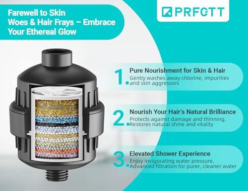 Image of 20 Stage Shower Head Filter,Revitalize Hair,Skin Nails While Purifying Water,Prevent Scale Buildup,High Output Fan Technology Softener Hard Water 99% Remove Lead,Chlorine,Fluoride,Matte Black