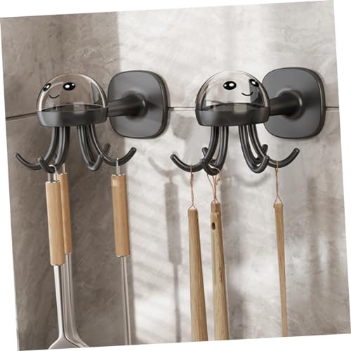 CAXUSD Rack de armazenamento com gancho giratório de 6 garras para cozinha gancho de parede multifun
