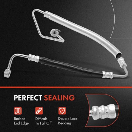 A-Premium Power Steering Pressure Hose Line Assembly Compatible with Ford Fusion 2006-2009 & Lincoln Zephyr 2006 & Mercury Milan 2006-2009, V6 3.0L, Pump To Gear/Rack Pinion by A-Premium - Image 3