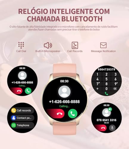 Smartwatch com Tela Full Touch 1.45