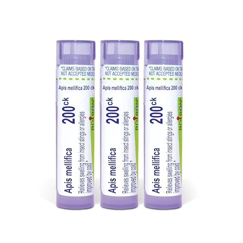 Boiron Apis Mellifica 200Ck Homeopathic Medicine for Swelling from Insect Stings or Allergies - Pack of 3 (240 Pellets) - image 1