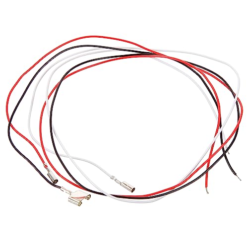 MOLUCKFU Plastic Phonograph Lead Wire Set for Headshell Red-Brown-Black Record Player Wires for Phono Turntable Supplies