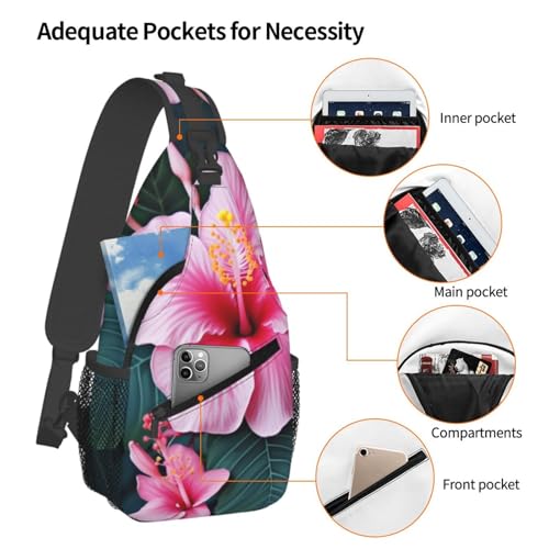 Maletín cruzado para hombre con diseño floral miniatura 4