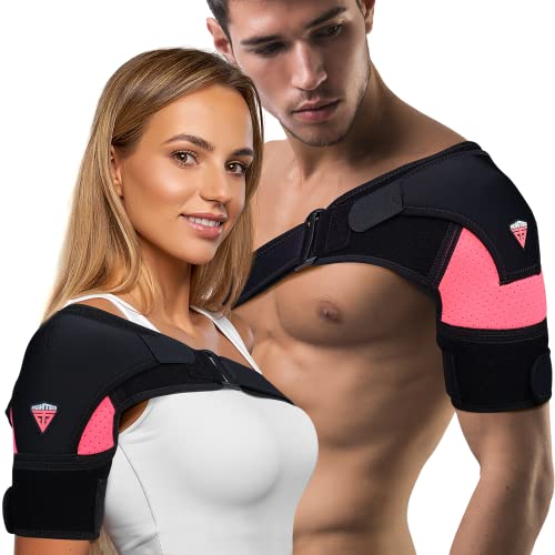 Free Shipping Over $50 Shoulder Brace for Women & Men & Men  Shoulder Pain Relief for Torn Rotator Cuff, Support and Compression 