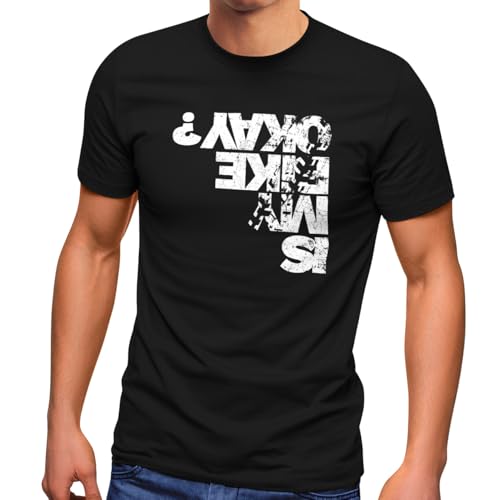 T-shirt de vélo homme humour cadeau idéal cycliste anniversaire MoonWorks noir S