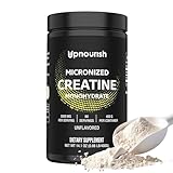 UpNourish Micronized Creatine Monohydrate Powder 400 G - Unflavored Vegan for Pre Workout, Muscle Building Pure Women and Men Instantized Supplement, 80 Servings 14.1096 Ounce