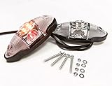 2 x LED Umrissleuchte Begrenzungsleuchte Positionsleuchte 12-24V, 3 Farben: weiß, rot, orange für LKW PKW Anhänger, Trailer, Wohnwagen usw.