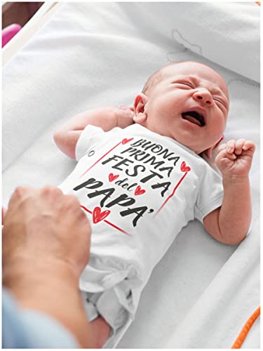 STAMPATEK Body Neonato Festa Papà Bodino Prima