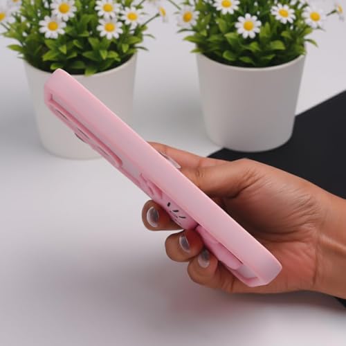 Image of Peeperly Back Cover Case for Samsung Galaxy S23 Scratch Resistant TPU Shockproof Protective Durable Meow Makeup Mirror Case for Girls & Women(Pink)