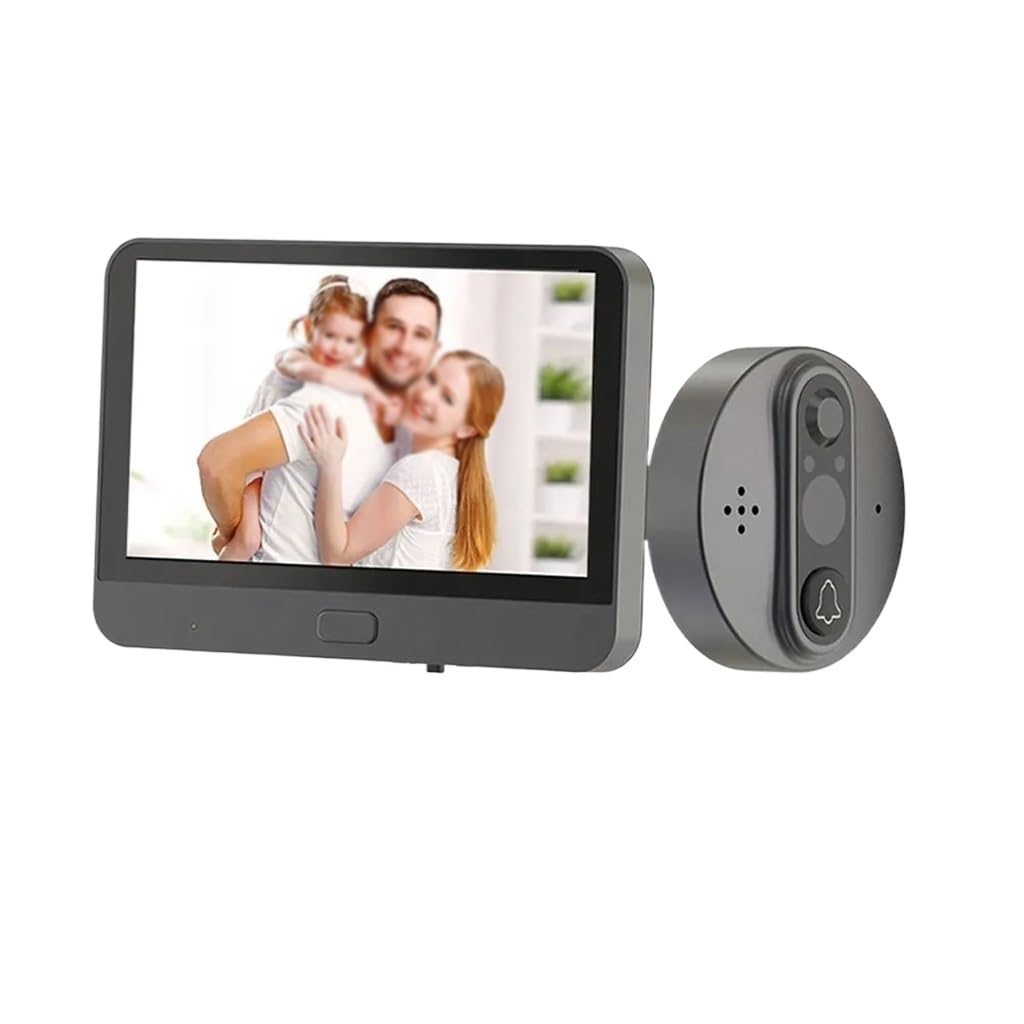 MOBYGKFY 1080p Camera Audio Doorbell 4.3 Inch Touch Screen Video Intercom System
