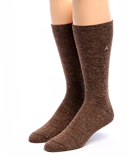 WARRIOR ALPACA SOCKS - Men's Alpaca Wool Trouser Socks - Lightweight, Hosery Style Socks with Moisture & Odor Control