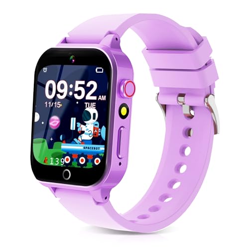 Smartwatch per Bambini - 36 Giochi, Contapassi Calorico, Orologio Smartwatch con Fotocamere, Musicale, Torcia, Sveglia, Giocattoli educativi, Regalo di Compleanno per Bambini[Scheda SD integrata]