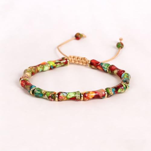 Image of 7 Chakra Bracelet Bohemian Handmade Leather Wrap Healing Protection Natural Stone Yoga Beaded Bracelets Boho Friendship Jewelry