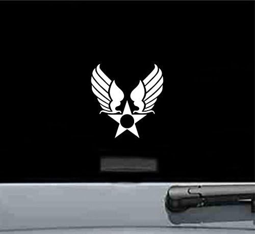 Us Army Air Corps Hap Arnold Wings Military Vinyl Decal Sticker (White)