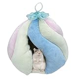 Tfwadmx Hamster Warm Bed,Small Animal Hammock Cotton Sleeping Nest Plush Hut Hideout Cave Hanging Cage Toy for Dwarf Mice Rat Sugar Glider Gerbil