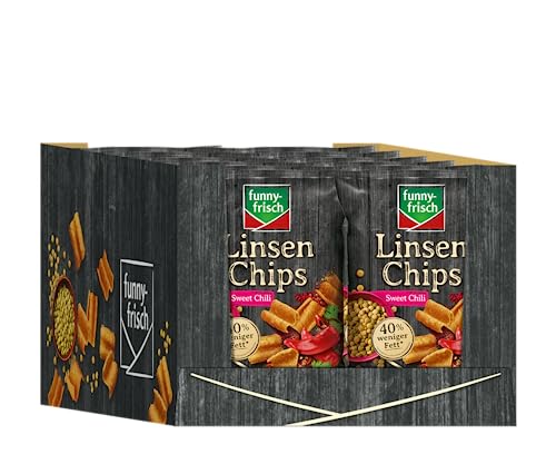 funny-frisch Linsen Chips Sweet Chili, 12er Pack (12 x 90 g)
