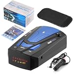 Mcflash Speed Camera Detector, Mcflash Radar Detector, Mcflash Speed Camera Detection with 360 Degree Protection Voice Alerts and and Speed Camera Alerts Vehicle (Blue)