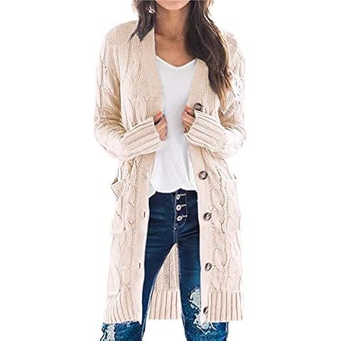 PRETTYGARDEN Women's Chunky Knit Cardigan Sweater with Pockets Cover