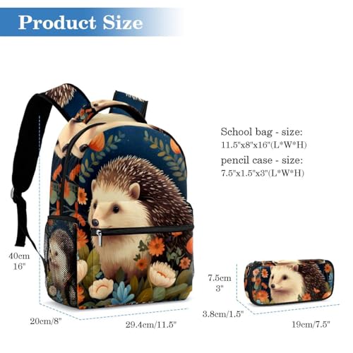 Sac d'école pour enfants et adolescents avec trousse à crayons - 2
