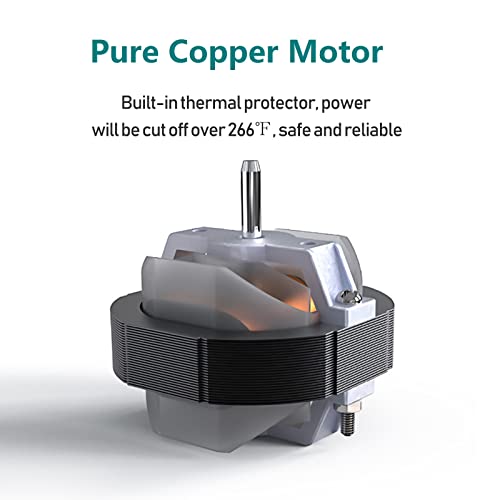 Allvent Exhaust Fan 4" Home Ventilation Fan Window And Wall Mount Vent Fan For Kitchen Bathroom Workshop Garage (110V/12W/White) #TOP2