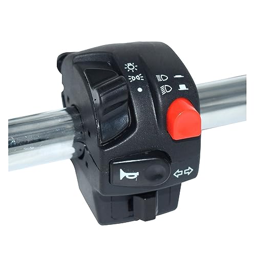 Interruptor de manillar de moto para controlar faros auxiliares y arranque eléctrico