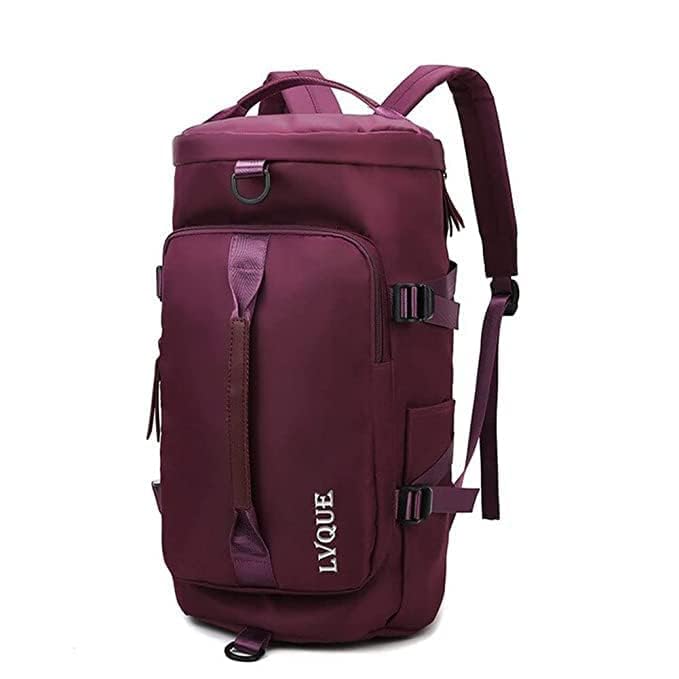 Abhiswa Multipurpose Travel Backpack, Large Capacity Gym Duffle Bag, Daily Sport Backpack Tote with Individual Shoe Pockets for Men and Women (Wine)-image-40
