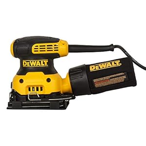DEWALT DWE6411-GB 240 V 1/4 Sheet Orbital Sander – Yellow/Black