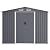 Only choice Outdoor 8 x 12 Ft. Storage Shed Large Metal Tool Sheds, Heavy Duty Storage House with Sliding Doors with Air Vent for Backyard Patio Lawn to Store Bikes, Tools, Lawnmowers Grey