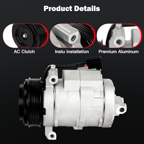 Image of cciyu Air Conditioning Compressor for Cadillac CTS 2.8L 3.6L 2004-2007