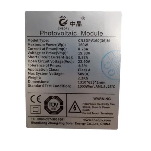 Placa Solar Fotovoltaica 160Wp Flexível Monocristalina