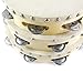 Sohapy 2PCS Wood Hand-held Tambourine Drum Bell Tambourines with Jingle Bells Musical Educational Instrument Toy for Party Favors For Kids and Adults (8 in, 2 pack)