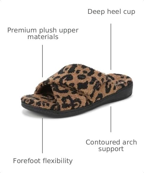 Vionic Women's Relax II Slipper, Brown Multi Leopard, 13 by Vionic - Image 3