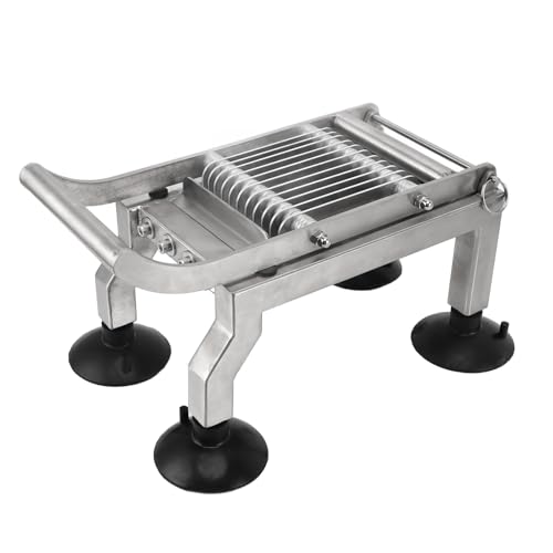 Cortador manual de vegetales acero inoxidable con ventosas miniatura 3