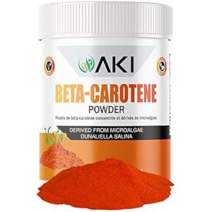 AKI Beta Carotene 10% Powder (1.5Oz, 42.52G) Highly Concentrated flavouring Fount of Vitamin A, May Helps to Support…