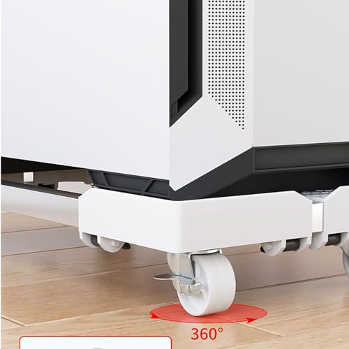 Support d'ordinateur extensible et tour mobile réglable pour unité centrale de bureau - 8