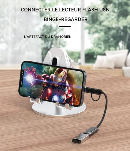 Adaptateur USB A vers USB C résolvant les conflits de câbles iPhone et iPad