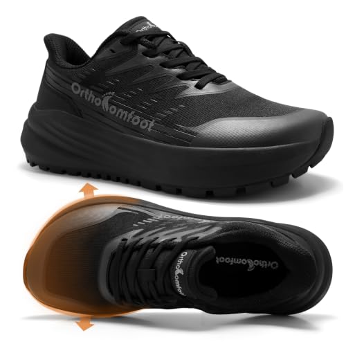 OrthoComfoot Men's Wide Trail Running Shoes