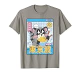 Raccoon Eating Ramen Kawaii Vaporwave Anime Boy Aesthetic T-Shirt