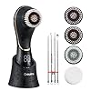 Facial Cleansing Brush Face Scrubber Exfoliator Rechargeable IPX7 Waterproof Electric Spin Cleanser Device for Exfoliating, Massaging and Deep Cleansing Removing Blackhead, Face Massaging