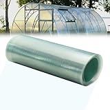 Tacsal 32.8Ftx3.28Ft Clear Polycarbonate Roofing Sheets, Resistant Rainproof Greenhouse Replacement Cover, Transparent Insulation Polycarbonate Sheet for Pergola Patio Gardening, Farming, Agriculture